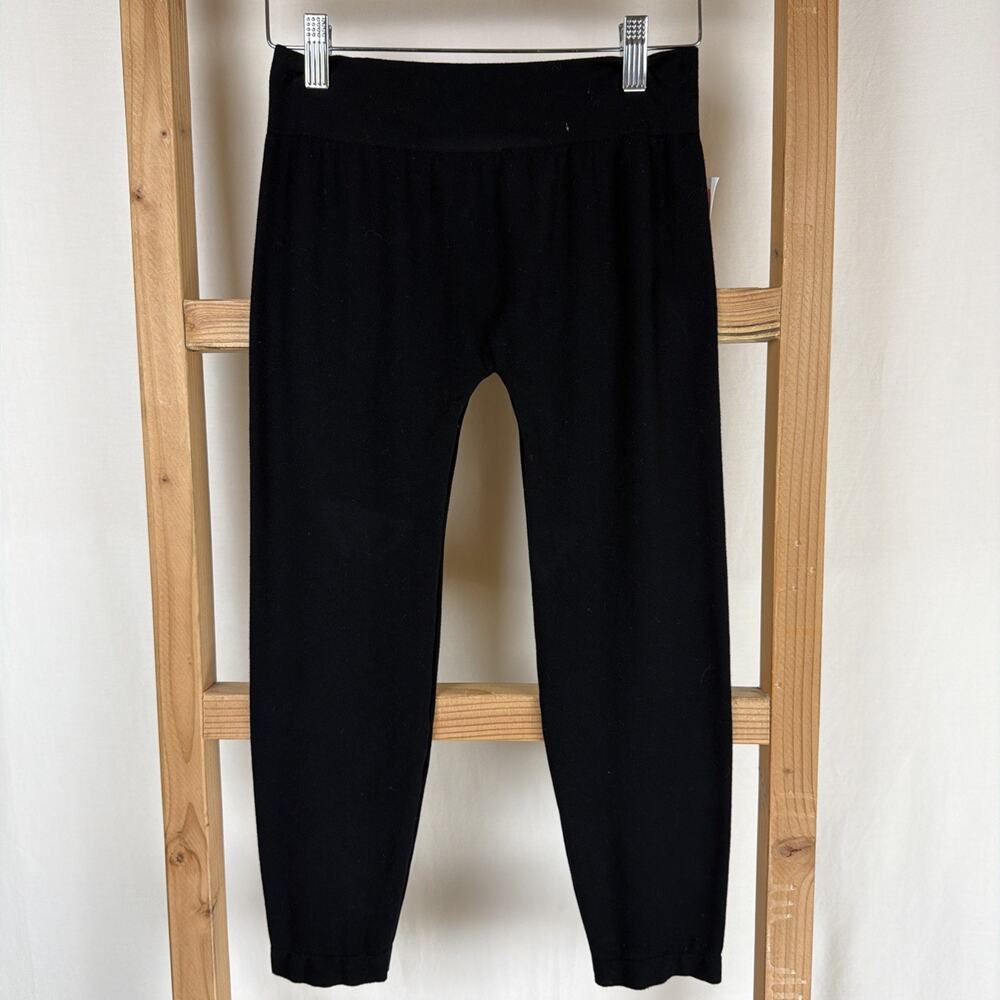 NWT M. Rena Black PLUS Cropped Leggings/Pants #0890 Size OS USA XL to XXL